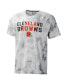 Фото #3 товара Men's Gray Cleveland Browns Resolution Tie-Dye Raglan T-shirt