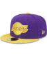 Фото #2 товара Men's Purple, Gold Los Angeles Lakers Gameday Gold Pop Stars 59FIFTY Fitted Hat