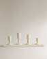 Irregular stoneware candlestick