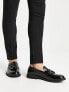 schuh Randall tassel loafers in black