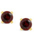 ფოტო #10 პროდუქტის Gemstone Stud Earrings in 14K Yellow Gold