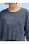 Oversize Crop Sporcu Sweatshirt