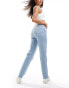 Levi's 501 straight fit crop jeans in light blue Голубой, W29 L26 - фото #1