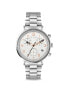 Фото #1 товара Ted Baker Men White Dial Chronograph Quartz S. Steel Watch - BKPMMF121 NEW