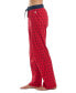 Фото #3 товара Women's Knit Drawstring-Waist Pajama Pants