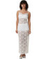 Фото #1 товара Women's Lace Slip Maxi Dress