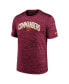 Men's Burgundy Washington Commanders Sideline Velocity Athletic Stack Performance T-shirt