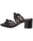 Фото #2 товара Alexandre Birman Clarita Intreccio 60 Doppia Solet Leather Sandal Women's Black