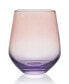 Chroma 13 Ounce Stemless Wine Glass 4-Piece Set