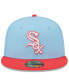 Фото #2 товара Men's Light Blue, Red Chicago White Sox Spring Color Two-Tone 59FIFTY Fitted Hat