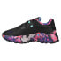 Фото #6 товара Puma Orkid Floral Lace Up Womens Black Sneakers Casual Shoes 384845-01
