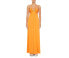 Jonathan Simkhai Womens Hayes Pebble Jersey Maxi Dress Yellow Size Large