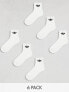 Фото #1 товара adidas Originals 6 pack trefoil ankle socks in white