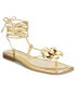 Фото #1 товара Women's Gilma Flower Flat Sandals, Created for Macy's