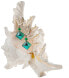 Elegant Emerald Princess earrings with pure silver in Lampglas ERO1 pearls
