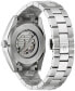 ფოტო #3 პროდუქტის Men's Automatic Surveyor Stainless Steel Bracelet Watch 42mm