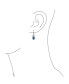 ფოტო #7 პროდუქტის Holiday Bridal Wedding AAA Cubic Zirconia Simulated Gemstone CZ Accent Ribbon Bow Oval Drop Chandelier Earrings For Women Lever back