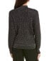 Фото #2 товара Elie Tahari Metallic Dolman Sweater Women's Black S