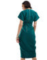 Closet London kimono wrap dress in emerald