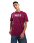 Фото #2 товара Tommy Jeans large logo t-shirt in fuchsia purple