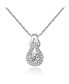 Фото #1 товара Hollywood Sensation crystal Infinity Pendant Necklace for Women