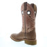 Фото #6 товара Double H Clawson Wide Square Toe 12" Mens Brown Wide Cowboy Western Boots