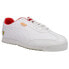 Puma Ferrari Roma Via Perf Lace Up Mens White Sneakers Casual Shoes 306855-02