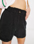 Noisy May high waisted paperbag shorts in black