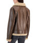 ფოტო #2 პროდუქტის Juniors' Faux-Leather Long-Sleeve Moto Jacket