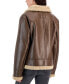 ფოტო #2 პროდუქტის Juniors' Faux-Shearling Moto Jacket