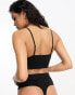 Фото #2 товара Ellesse seamfree mesh bralatte and thong set in black