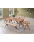 Velentina Dining Table, Natural Finish