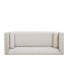 Фото #4 товара Diane 84" Upholstered Bench Seat Tufted Tuxedo Sofa with Bolster Pillows
