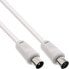 Фото #2 товара InLine Antenna Cable 2x shielded ultra low loss >75dB white 1m