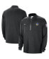 ფოტო #1 პროდუქტის Men's Black Golden State Warriors Authentic Performance Half-Zip Jacket