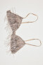 BEADED BRA WITH FRINGING