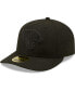 ფოტო #2 პროდუქტის Men's Black Jacksonville Jaguars Black on Black Low Profile 59FIFTY II Fitted Hat
