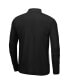 Фото #4 товара Men's Heather Gray, Black Hawaii Warriors Prospect Quarter-Zip Jacket