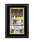 Фото #1 товара Pittsburgh Penguins Framed 10" x 18" 2017 NHL Eastern Conference Champions Collage with a Piece of Game-Used Puck - Limited Edition of 217