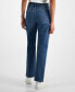 ფოტო #4 პროდუქტის Juniors' Relaxed Ripped Straight-Leg Jeans