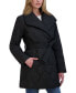 Фото #3 товара Women's Belted Asymmetrical Quilted Coat