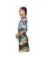 ფოტო #3 პროდუქტის Women's Printed Asymmetrical V-Neck Scuba Butterfly Sleeve Dress