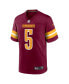 Фото #2 товара Men's Jayden Daniels Burgundy Washington Commanders 2024 NFL Draft First Round Pick Player Game Jersey