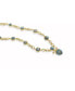 ფოტო #3 პროდუქტის Twisted Rays Design Yellow Gold Plated Sterling Silver Turquoise Gemstone Necklace