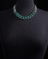 Фото #5 товара Color Crystal Large Link Collar Necklace, 18" + 3" extender, Created for Macy's