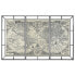 Фото #1 товара Картины набор Home ESPRIT Карта Мира Бело-чёрные 222 x 8 x 140 см (3 шт)