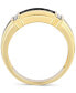 ფოტო #3 პროდუქტის Men's Black & White Diamond Ring (1/2 ct. t.w.) in 10k Gold