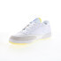 Фото #8 товара Reebok Club C 85 Prince Mens White Leather Lace Up Lifestyle Sneakers Shoes