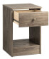 Фото #2 товара Astrid Tall 1-Drawer Nightstand