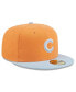 ფოტო #2 პროდუქტის Men's Orange/Light Blue Chicago Cubs Spring Color Basic Two-Tone 59Fifty Fitted Hat